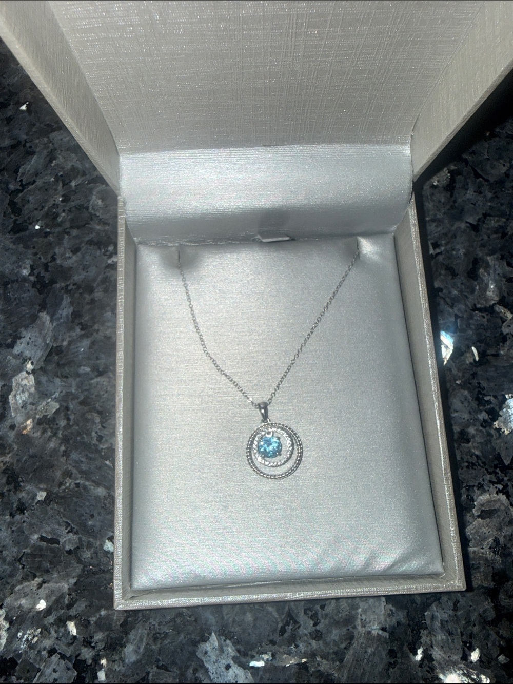 Zales Blue Topaz Necklace